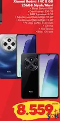 XİAOMİ REDMİ 14C 8 GB RAM / 256 GB CEP TELEFONU SİYAH/MAVİ